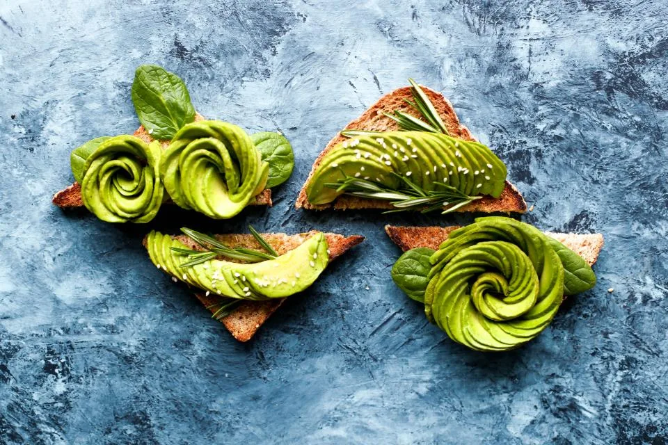 Avocado toast on a plate